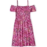 The Children's Place Girls Short Sleeve Cold Shoulder Dress