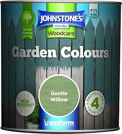 Johnstone's Garden Colours Gentle Willow Exterior Wood Paint 1L 12m²