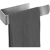 simgoonew Hand Towel Holder, Self Adhesive Towel Ring, SUS 304 Stainless Steel Brushed Towel Racks, Towel Bar for Bathroom Wall, Kitchen