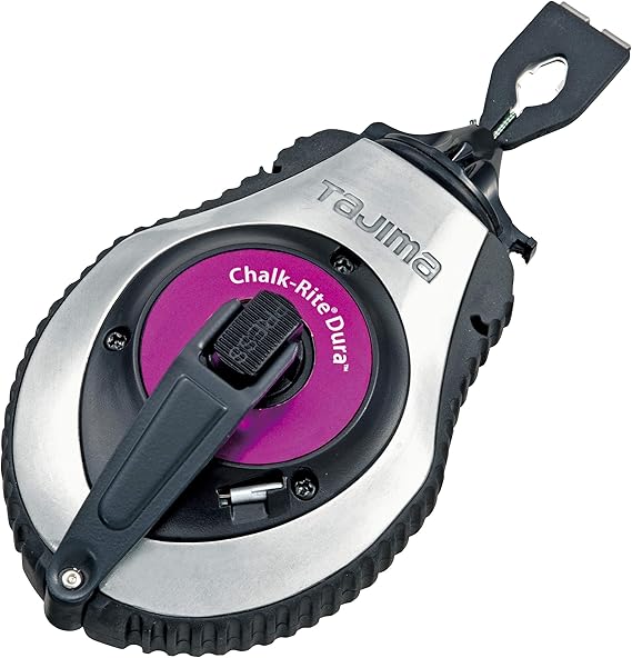 TAJIMA Chalk Box ChalkRite Dura SnapLine with 50ft Extreme Bold 1.8