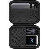 khanka Case for Anker Prime 26250mAh 300W Max Power Bank with Base Black | Fits for Anker Prime Power Bank and Charging Base,Accessory Storage Pocket, Travel-Ready Portable Storage,Case Only