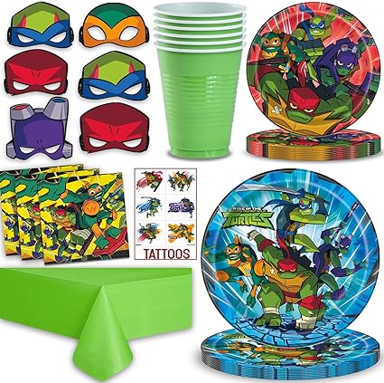 Amazon Com Teenage Mutant Ninja Turtles Party Supplies For 16