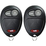 KeylessOption Key Fob Shell Replacement - 2 Pack Case For L2C0007T (No Electronics)