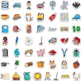 50 PCS CVC Object Magnets, Magnetic Thickened CVC Fridge Magnets Adorable Educational Learning Toys for Preschooler, Kindergarteners, Kids 4+
