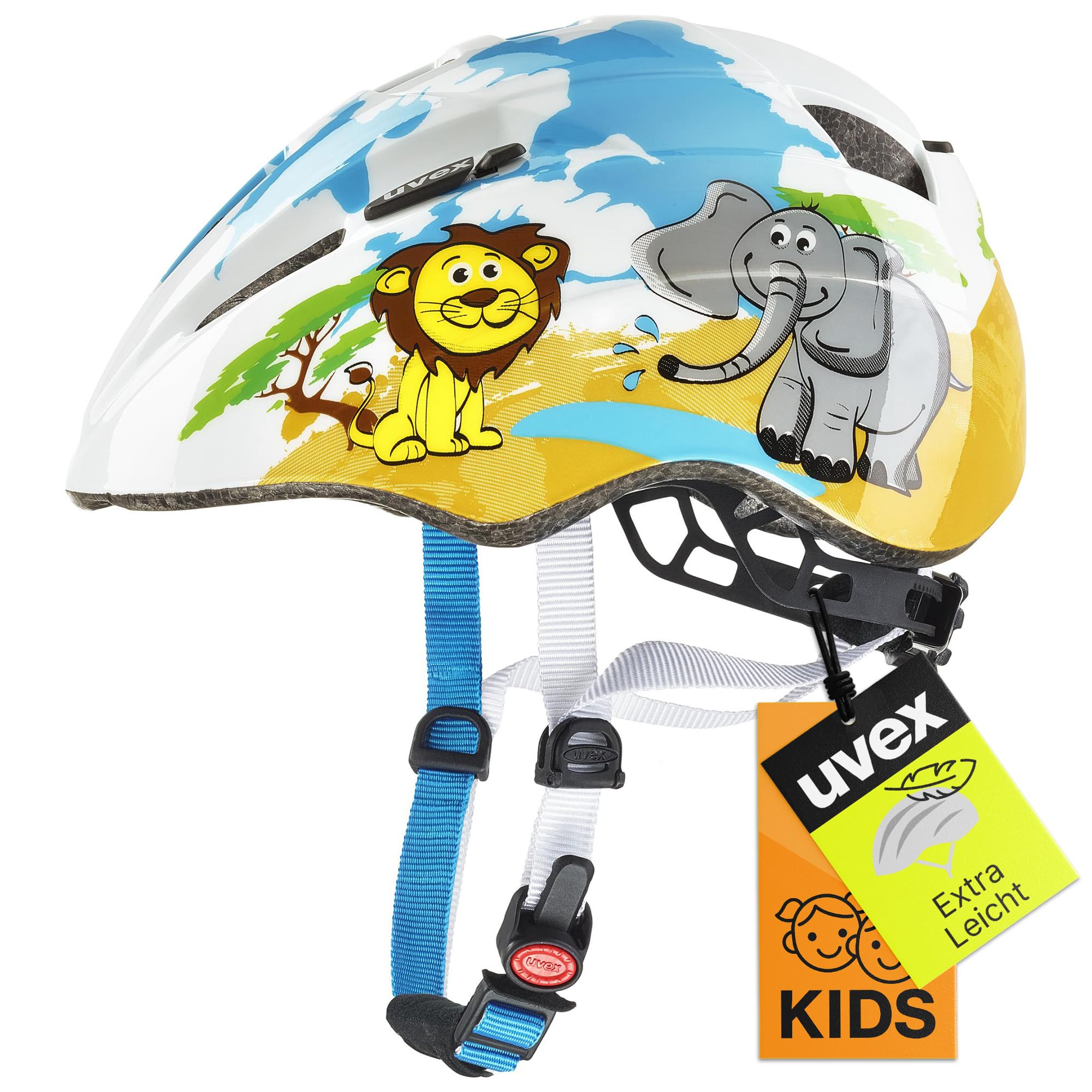 uvex Kid 2 - Lightweight Kids Bike Helmet for Children - Individual Fit - Upgradeable with an LED Light - Desert - 46-52 cm — image 1