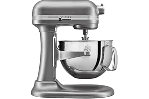 KitchenAid 6-Qt. Bowl-Lift Stand Mixer with Wire Whip, Flat Beater, and Spiral Dough Hook - Silver