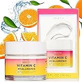 Mirth Beauty Brightening Face Moisturizer W/Vitamin C + Hyaluronic Acid | Collagen Peptides Firming Neck & Face Cream | Facial Moisturizer Eye Cream | Anti Aging Face Lotion For Women, 2.5 Fl Oz