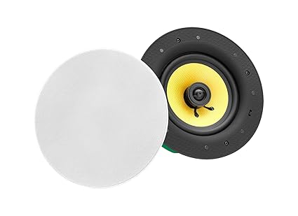 Pronomic CLS-660 WH High-End Gewebe Einbaulautsprecher (2-Wege Decken-Lautsprecher Box, 6,5'/165 mm Woofer, 1,2'/30 mm Tweete