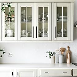 JOY DECOR 25 Pack Cabinet Handles, Black Cabinet