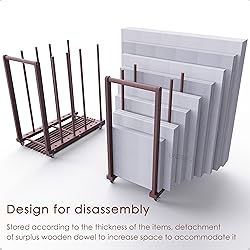 UNZERO Art Storage Rack With Handle & Caster Wheels
