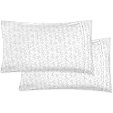 Elegant Comfort Ultra Soft Set of 2 Sea Waves Print Pillowcases - 1500 Premium Hotel Quality Microfiber, Soft and Smooth Envelope Closure 2-Piece Pillow Covers - Standard/Queen, Wave Beige