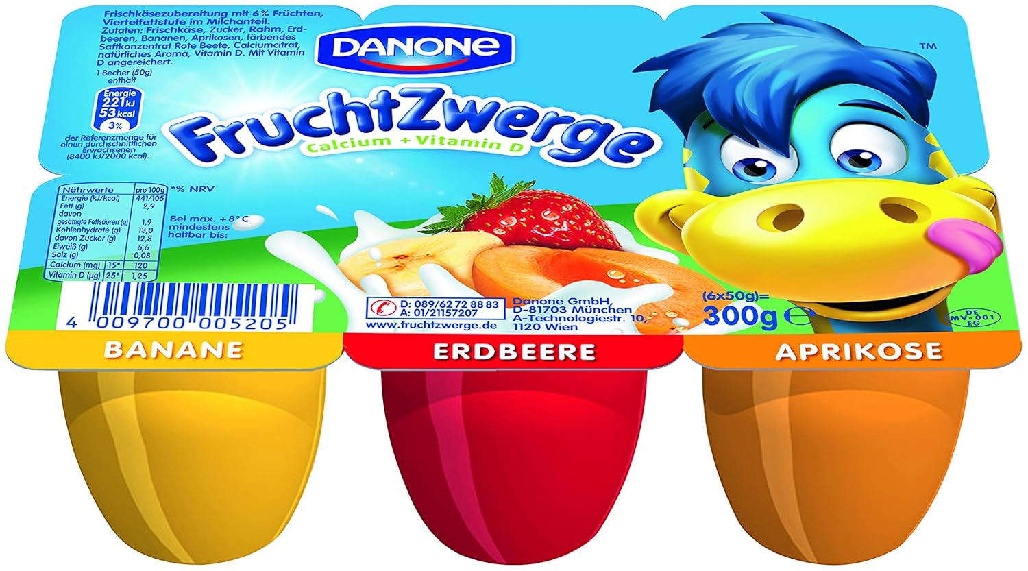 Fruchtzwerge Werbung Will Hier Jemand Was Gutes Aus Milch Fruchtzwerge Banane/Erdbeere/Aprikose, 300 g (6 x 50 g): Amazon.de