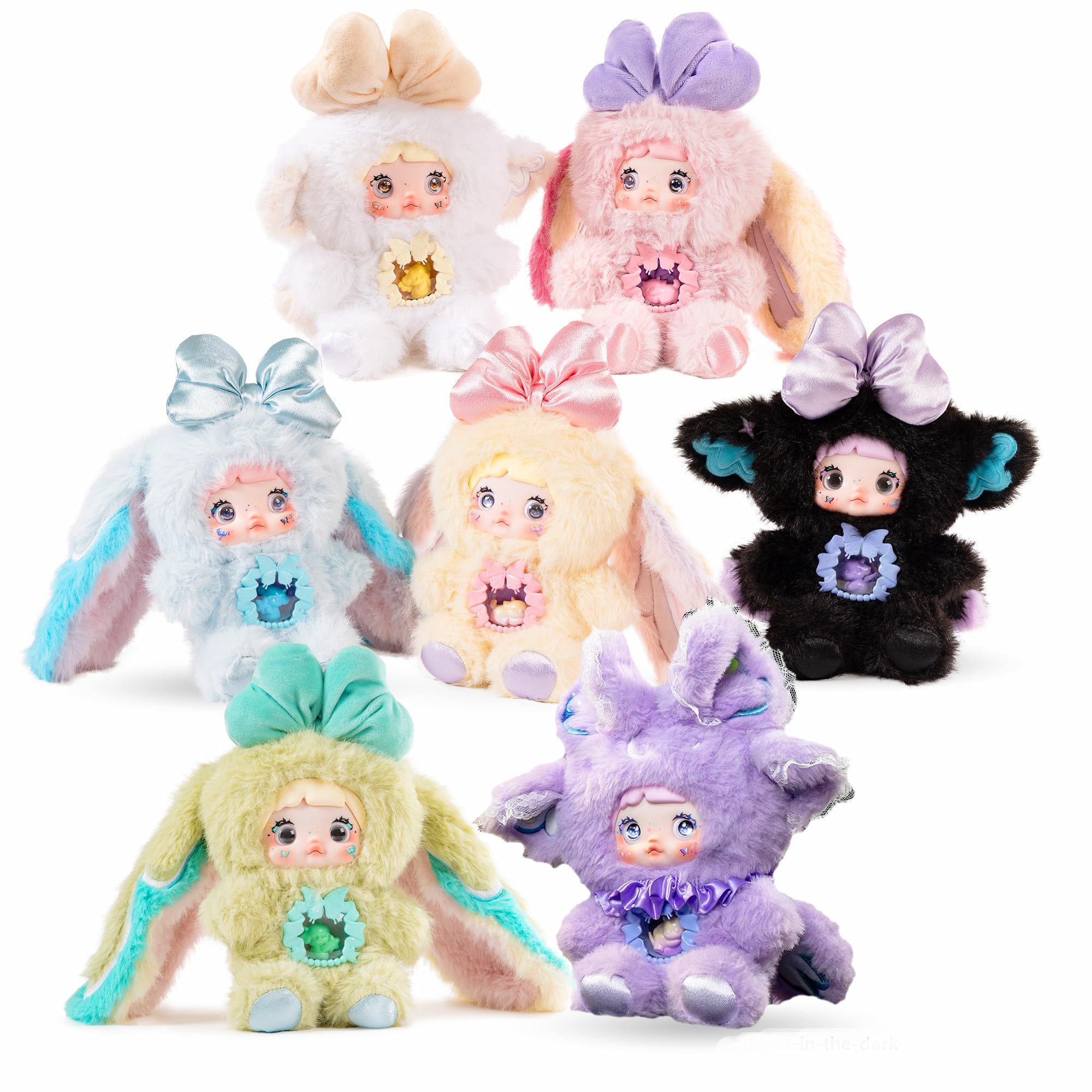 Photo 1 of BIRZWOT Nommi Plush Blind Box? Plush Figure Toys 1PC (1 of 7 Possible Styles) Fantasy World Series Keychain & Bag Charm Birthday Gifts 8.5 in