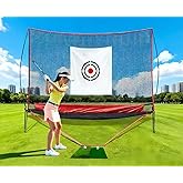 Sharellon Professional Golf Practice Net - 10x8FT Large Backyard Hitting Net & Automatic Ball Return Design for Outdoor Driving Range Adults Training