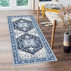 Yamaziot Washable Runner Rug, 2x5 Non-Slip Boho