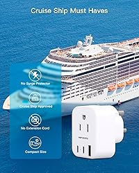 HANYCONY US to India Plug Adapter, Type D Travel
