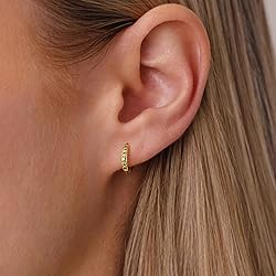 Inerney Gold Huggie Hoop Earrings Set for