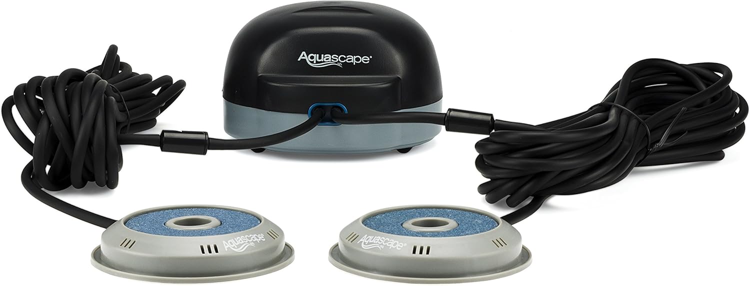 Aquascape 75000 Pond Air 2 (Double Outlet Aeration Kit) : Pond Water Pumps : Garden & Outdoor