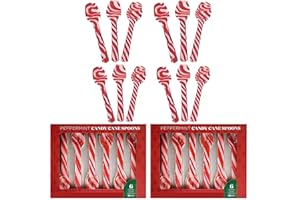 Perfect Stix Christmas Candy Cane Peppermint Spoonz.Edible Stirring Beverage Spoonz. Hot Chocolate Cocoa Tea Coffee Cocktail.Holiday Christmas Spoonz. Pack of 12 Spoonz.