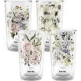 Tervis Kelly Ventura Floral Vista Collection Made in USA Double Walled Insulated Tumbler Travel Cup Keeps Drinks Cold & Hot, 16oz - 4pk, Assorted