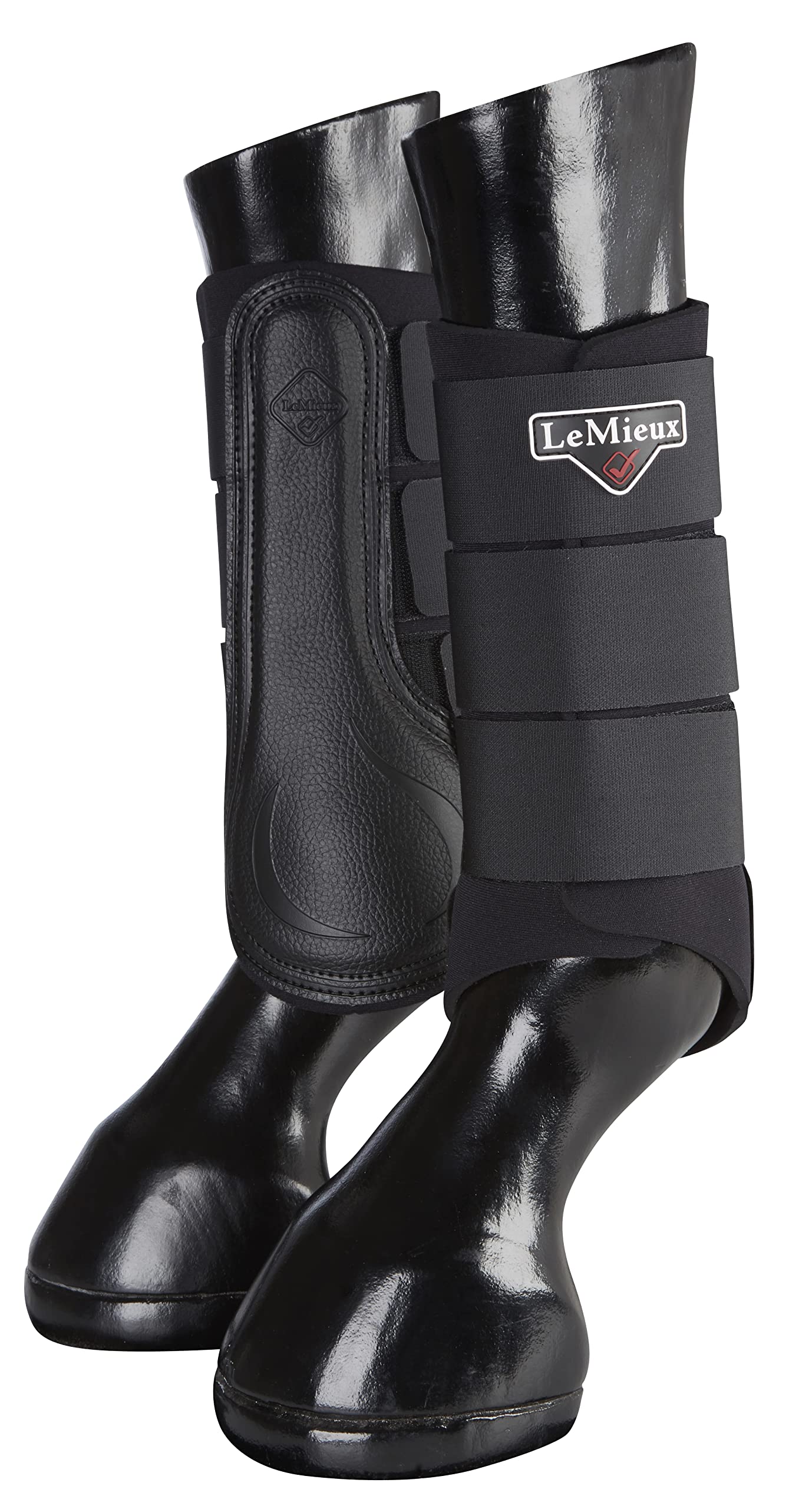 LeMieux Grafter Brushing Horse Boots - Protective Gear and Training Equipment - Equine Boots, Wraps & Accessories (Black/Medium)