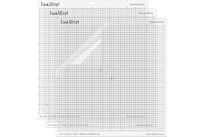 Cutting Mats for Silhouette Cameo 5/4/3/2/1 - Lya Vinyl 3 Pack Variety Cutting Mats 12x12 INCH, Cutting Mats Replacement Accessories StandardGrip