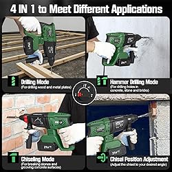 Prostormer 1-1/8" Cordless Hammer Drill with Safety
