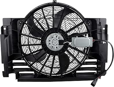 Amazon.com: MYSMOT A/C Condenser Cooling Fan Assembly For BMW X5 2000 2001 2002 2003 2004 2005 ...