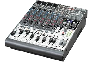 Behringer 1204FX Xenyx Premium 12-Input 2/2-Bus Mixer with Xenyx Mic Preamps, British Eqs, 24-Bit Multi-Fx Processor And Usb Audio Interface