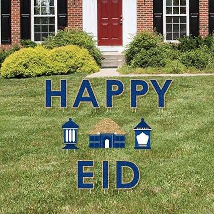 Amazon Com Ramadan Yard Sign Outdoor Lawn Decorations Eid Mubarak Yard Signs Happy Eid Garden Outdoor