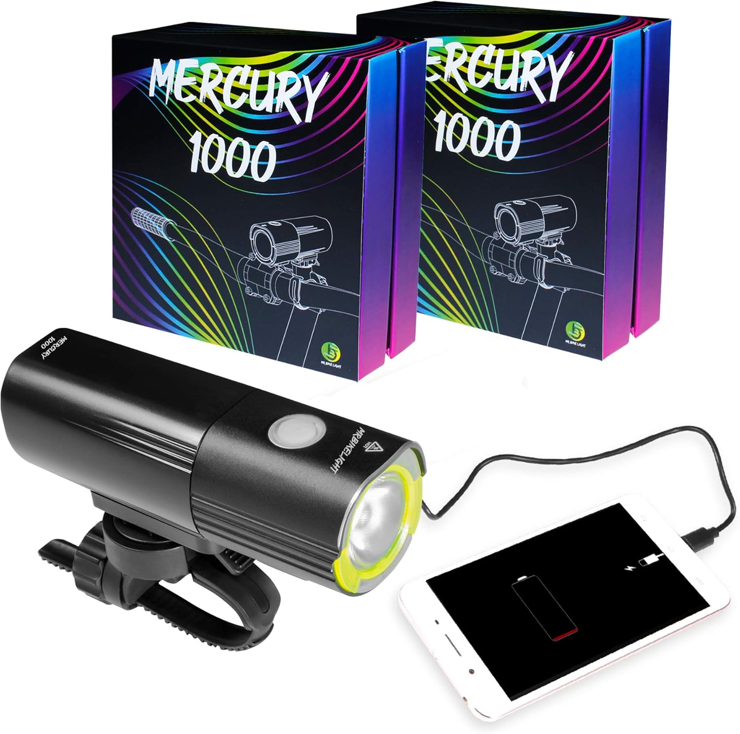 Mr Bike Lights™ Bike Lights Super Bright USB Rechargeable Bike