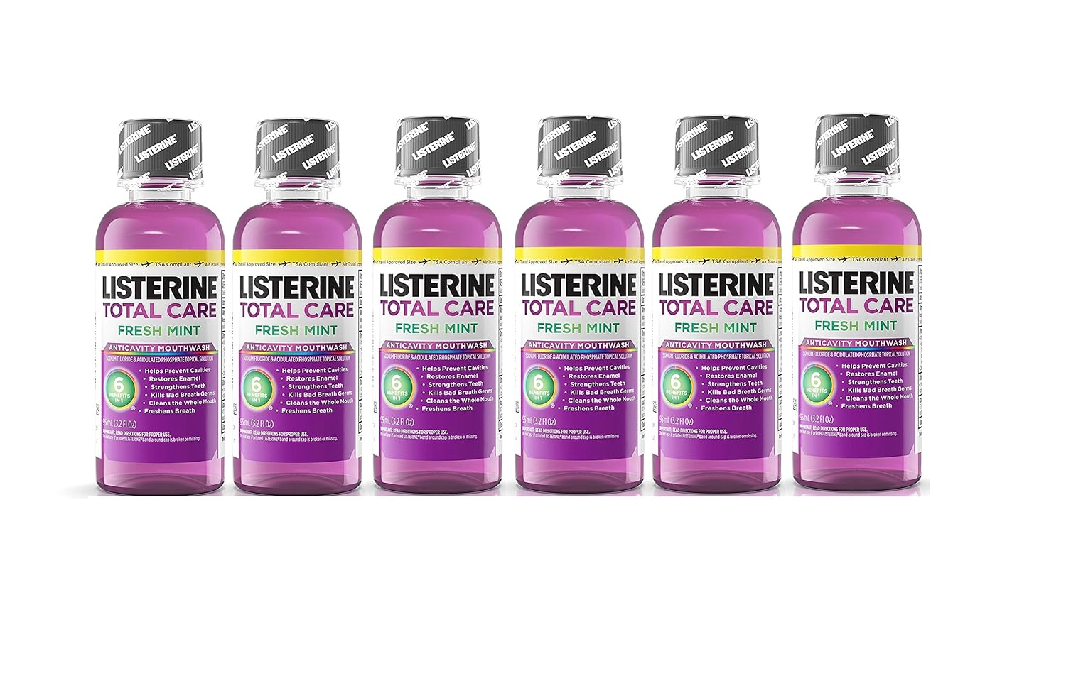 Listerine 3.2 Oz Total Care Freshmint (6 Pack)