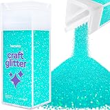 Hemway Fluorescent Blue Glitter Shaker 130g Microfine for Resin & Crafts