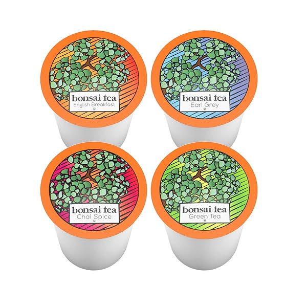 BONSAI TEA CO. VARIETY PACK, COMPATIBLE WITH K CUP BREWERS INCLUDING 2.0, 40 COUNT