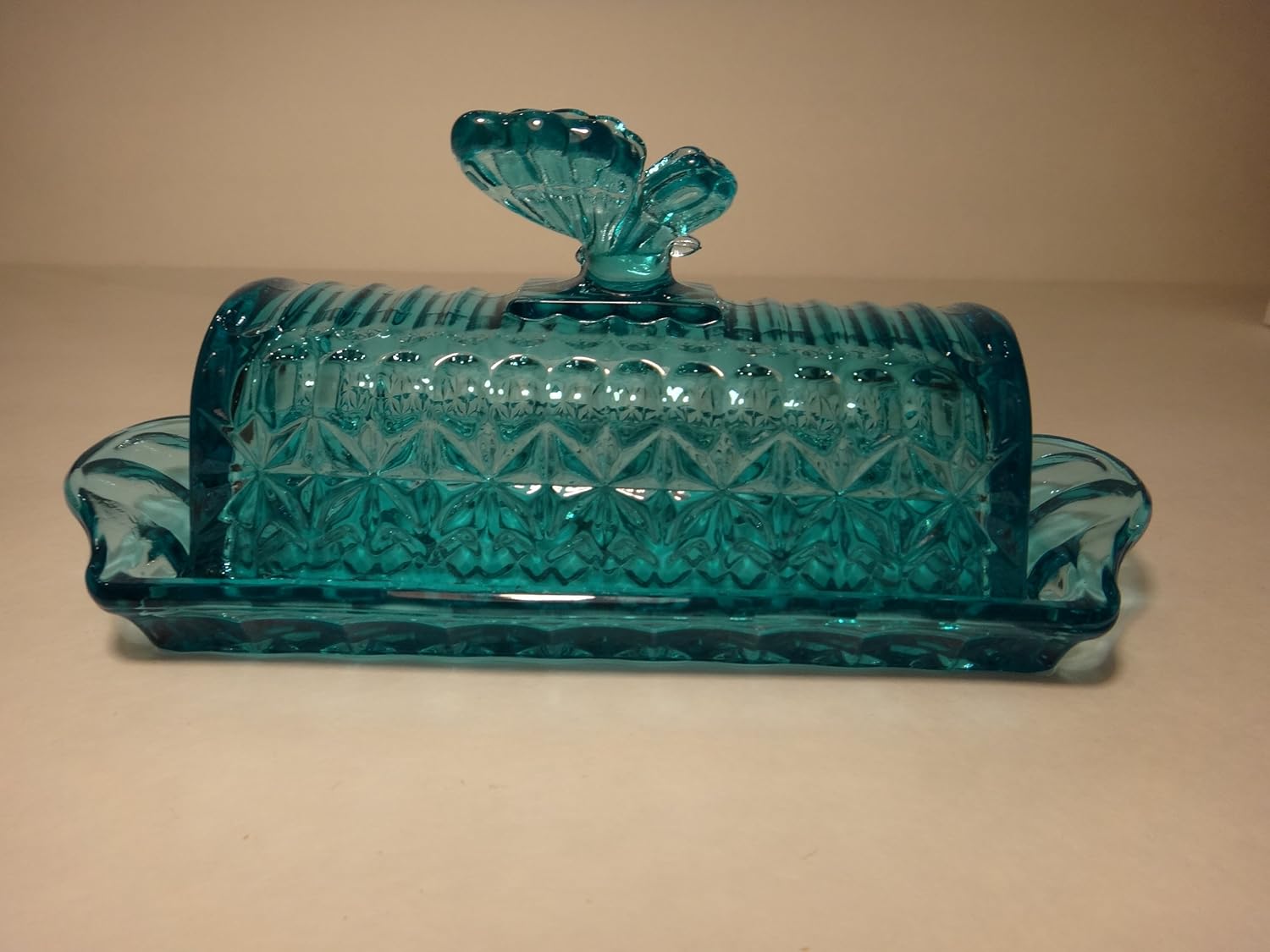 Circleware Butterfly Butter Dish Blue Amazon.co.uk Kitchen & Home