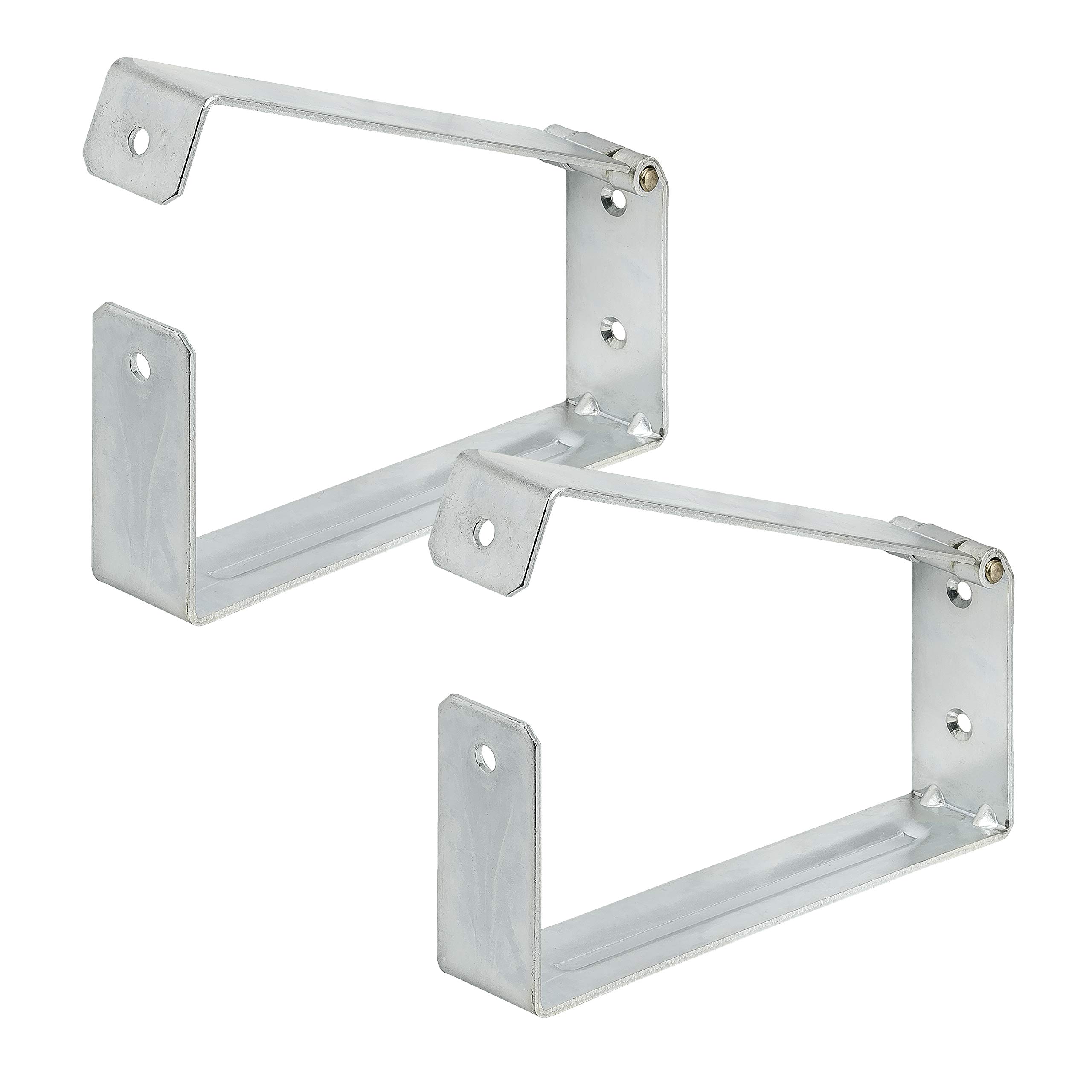 Vormann Lockable Ladder Storage and Holder, galvanised, sturdy material, pack of 2