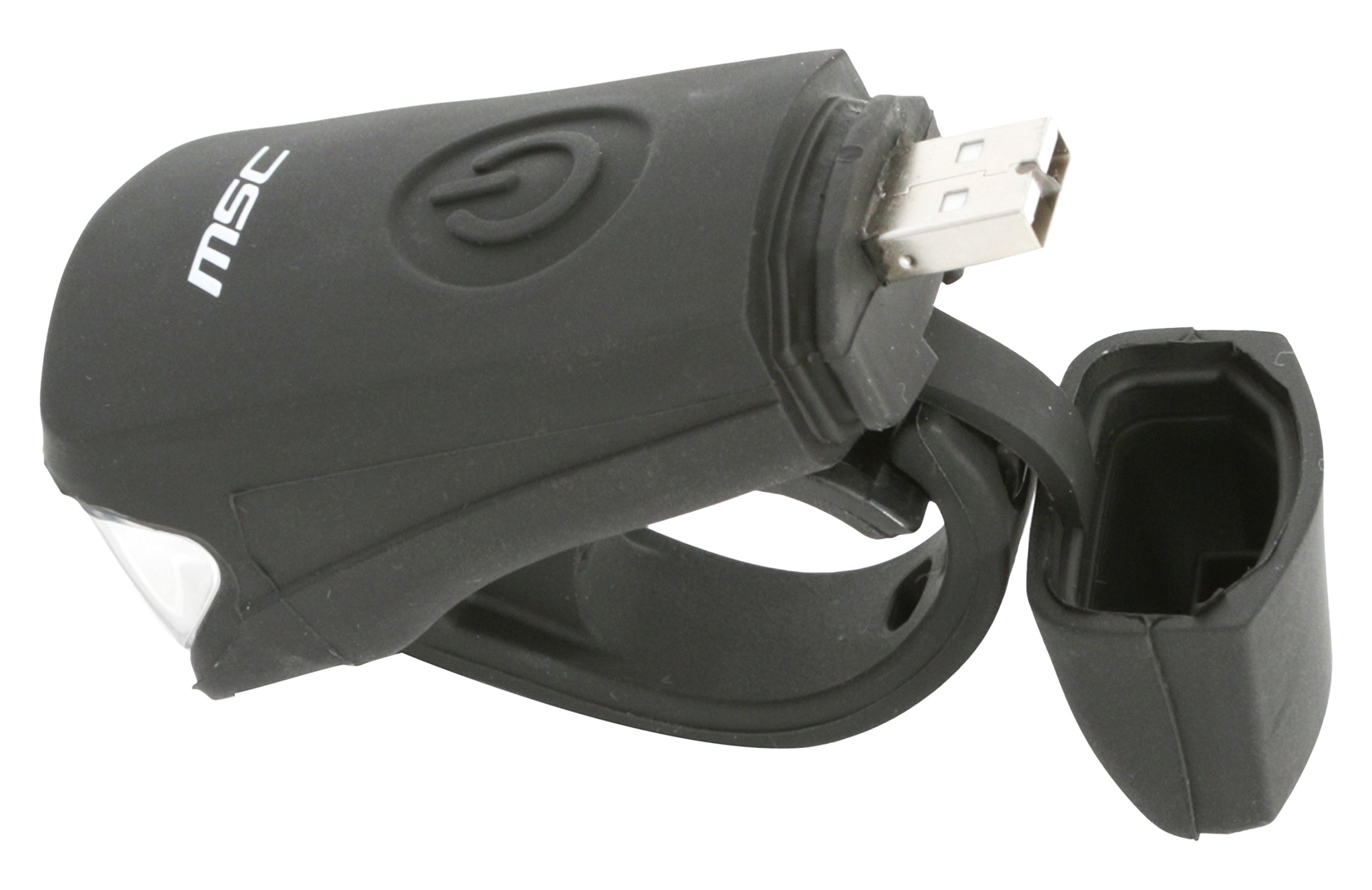 MSC Bikes Light 70750 W Front Light for Bike, Black, 70 Lumens