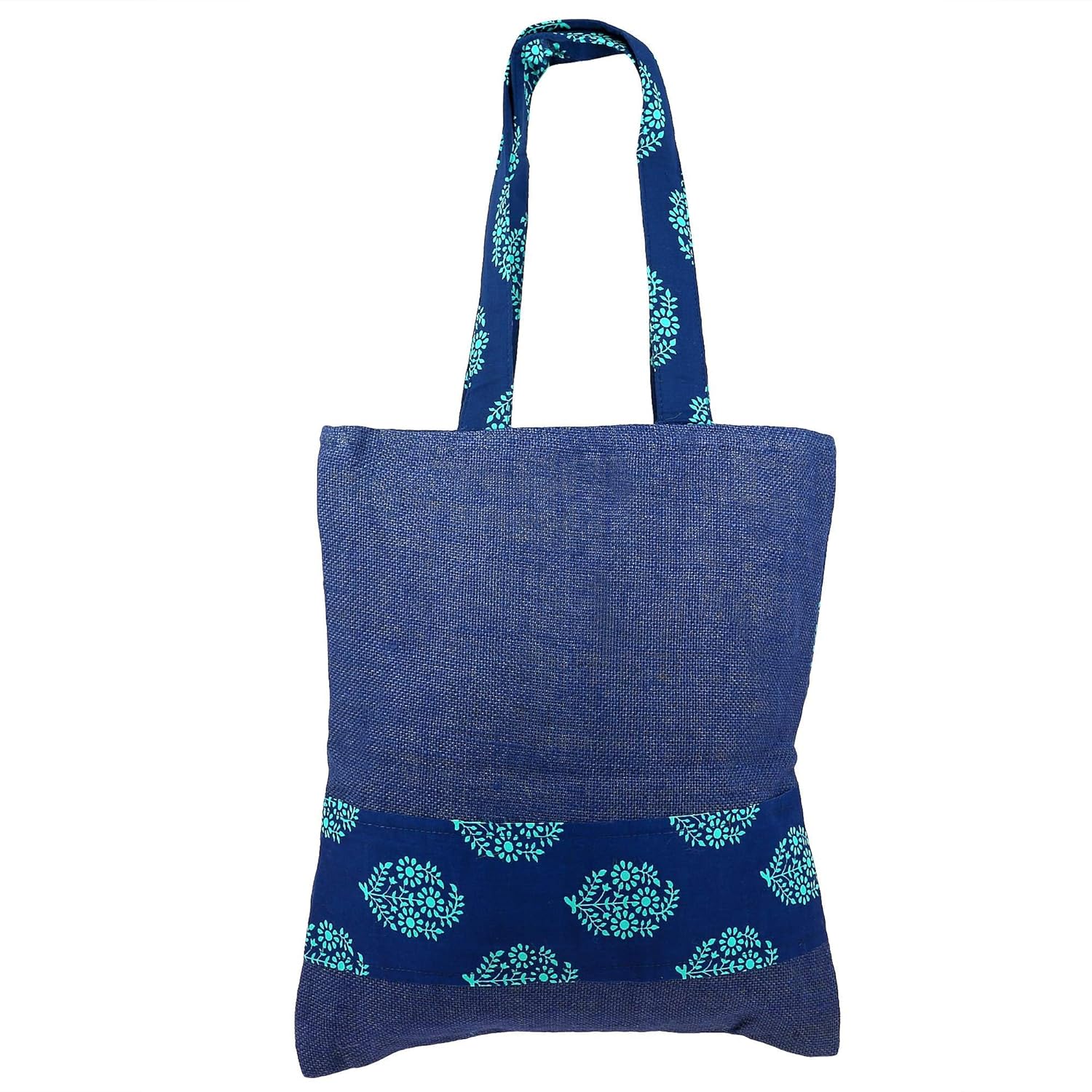 shalinindia women's multipurpose natural eco friendly jute boho tote bag,large (multicolour,mpn-cjb01-2008)