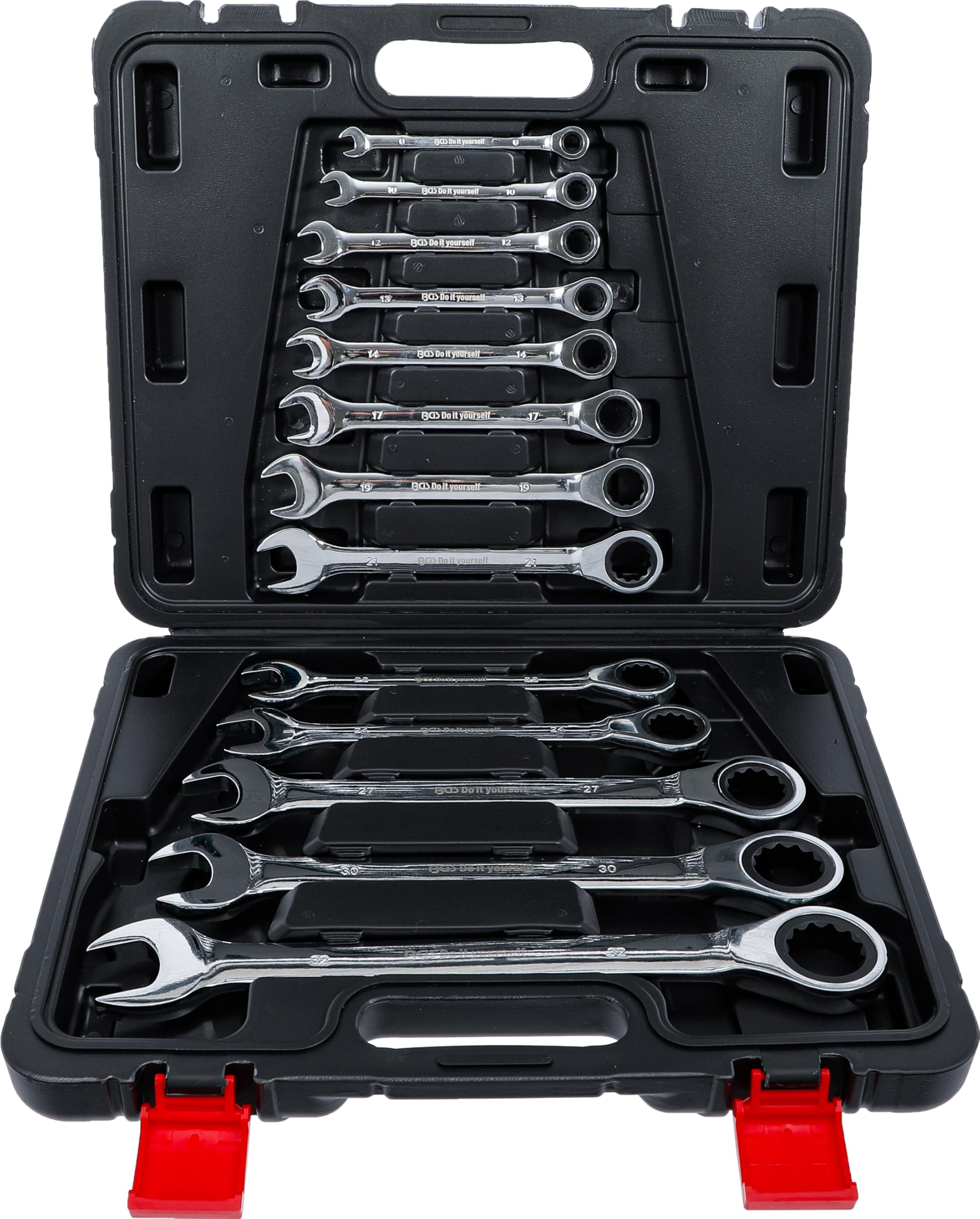 BGS Diy 30006 | Ratchet Combination Wrench Set | 8 - 32 mm | 13 pcs.