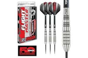 Red Dragon Sidewinder 27g or 30g Tungsten Steel Darts with Flights and Stems