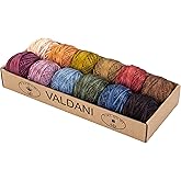 Valdani Pearl Cotton Sz 12 | The Scent of Flowers | 109 Yds/Ball | 12-Ball Collection, Hand-Dyed Egyptian Cotton, Colorfast, Size 12 (100m/109 yds, 10g ball), Non-Divisible