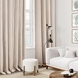 Deconovo Blackout Curtains Pale Khaki W52 x L72 Eyelet Thermal Insulated Pair view 5