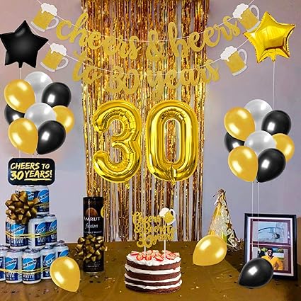 30th Birthday Party Decorations Kit Perfect 30 Years Old Party