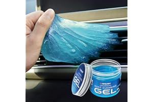 FiveJoy Universal Car Cleaning Gel Detailing Putty, Car Goop Cleaner Car Interior Cleaner Putty for Home, Office, Keyboard, Computer 1Pack Blue 5.6oz