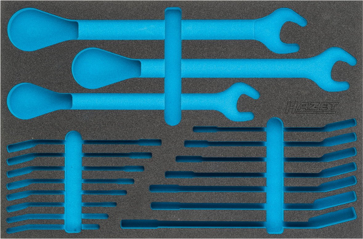 HAZET 163-366L 2-Component Soft Foam Insert - Multi-Colour