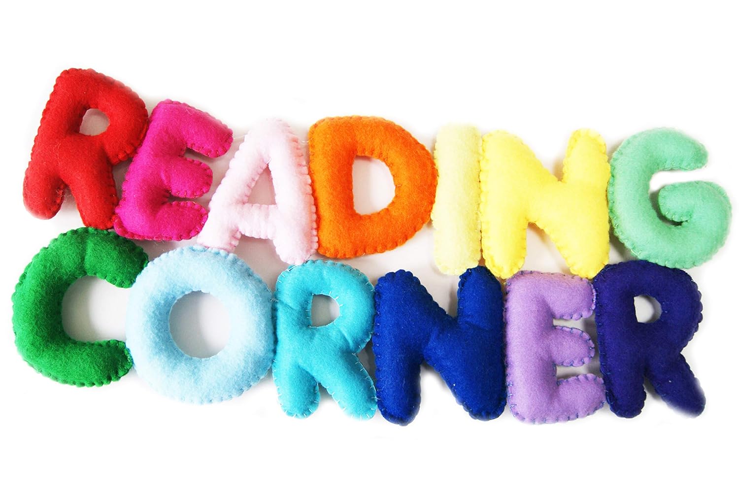 Multi Coloured Reading Corner Banner, Kids Room Decor, Rainbow Banner