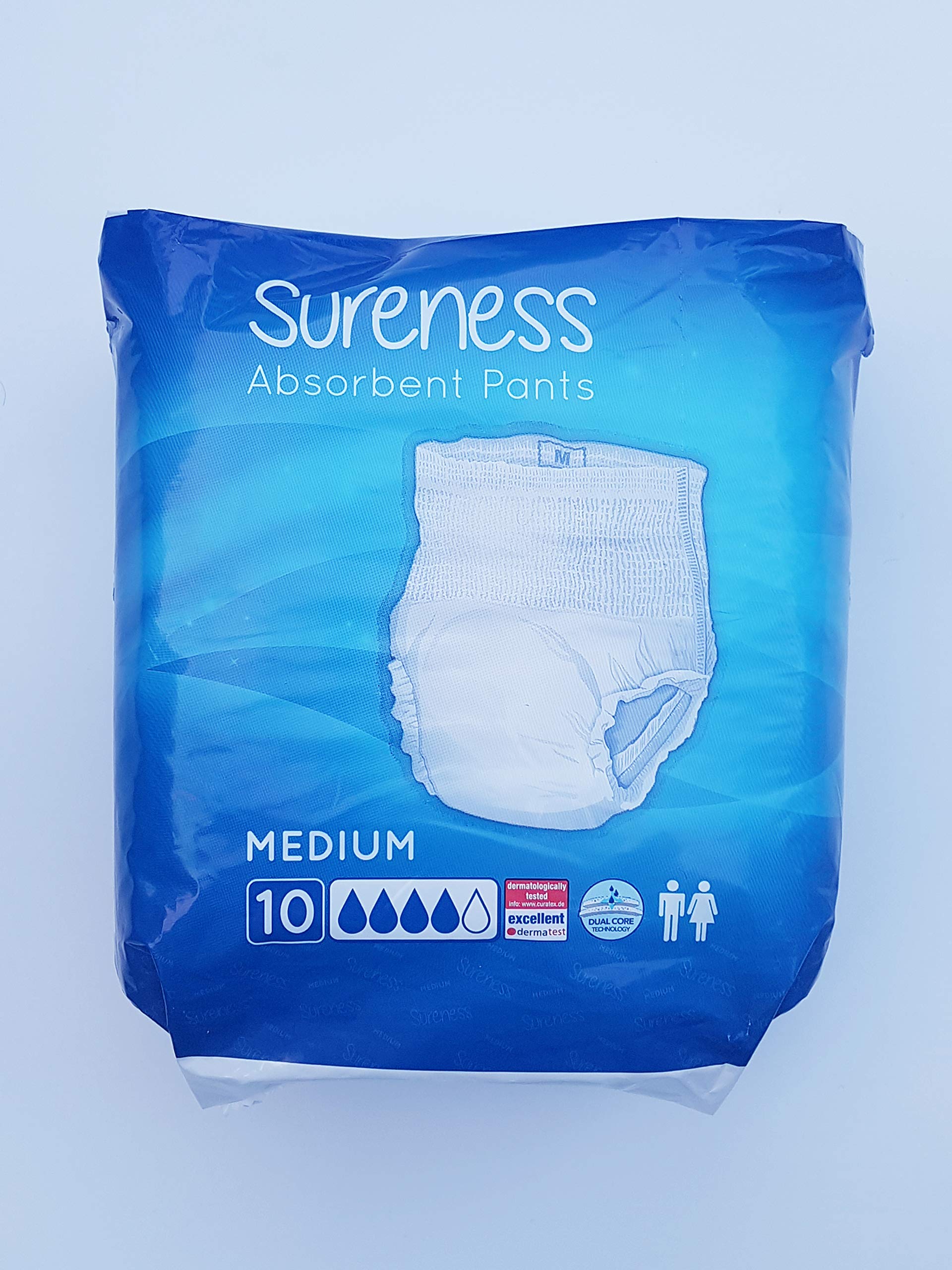 Sureness Absorbent Pants Pack of 10 (Medium)