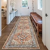 Bsmathom Runner Rug for Hallways Non Slip Washable Boho 2x10 Hallway Low Pile Throw Rugs Vintage Carpet Runners for Entry Way, Kitchen, Laundry Room, Bathroom