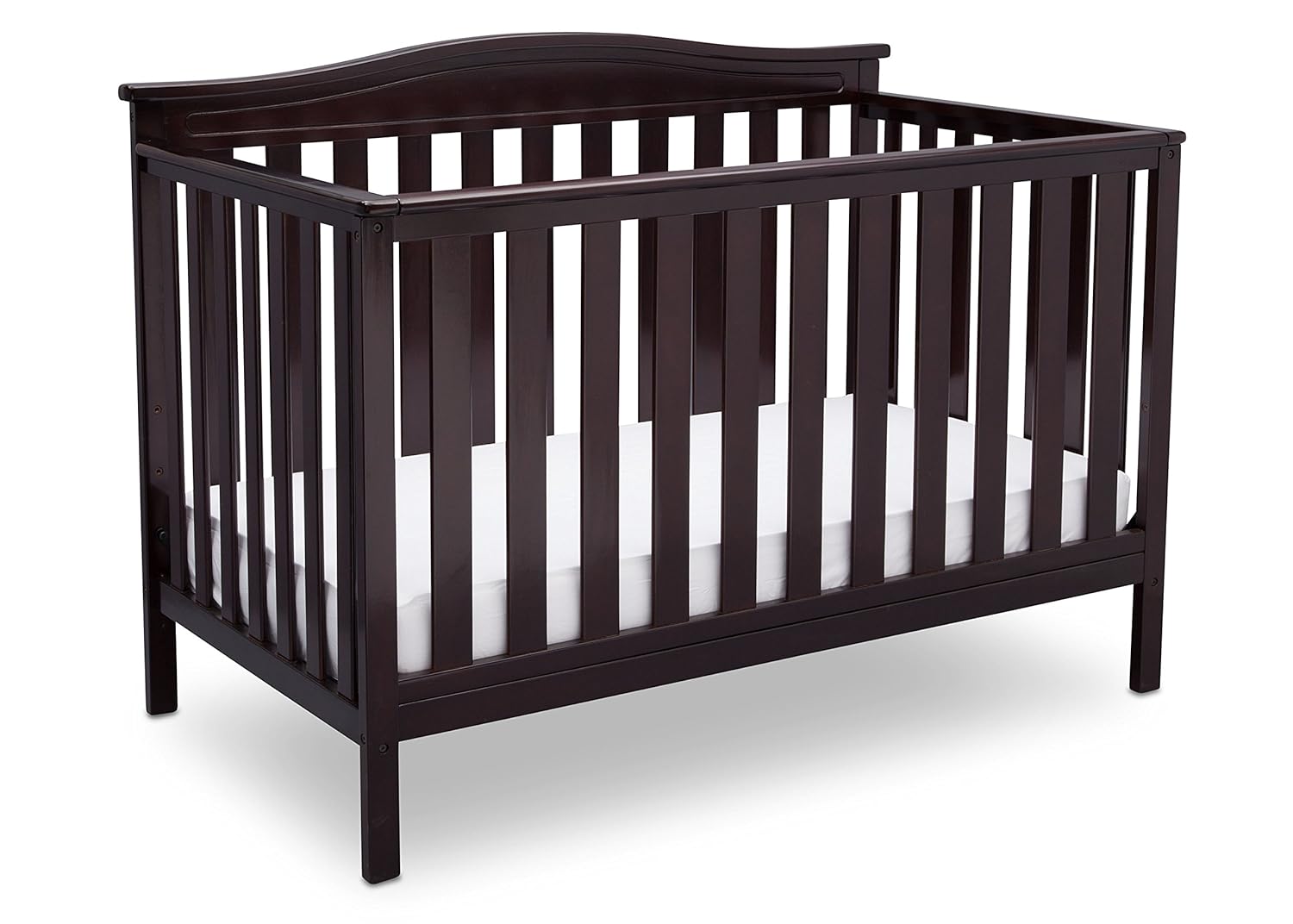Delta Children Independence 4-in-1 Convertible Baby Crib, Dark Chocolate