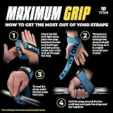 Titan Armour Weight Lifting Straps Extra-Long Neoprene Padded Leopard view 7